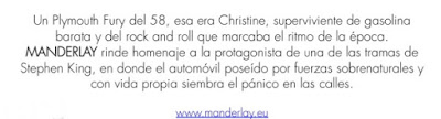 MANDERLAY nos presenta… Christine