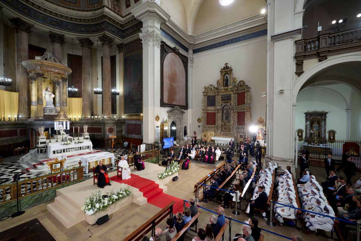 Encuentro con la Archidiócesis, del Papa León XIV, en la iglesia de San Agustín